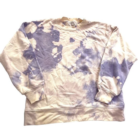 Cotton Citizen Sweatshirt in Purple Tie Dye - Picture 1 of 3